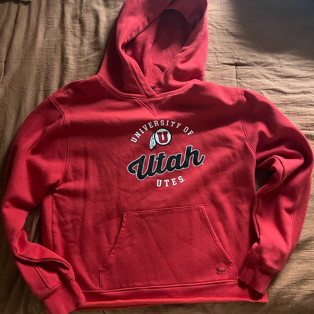 Under Armour University of Utah Utes Hoodie Sweatshirt Size Medium